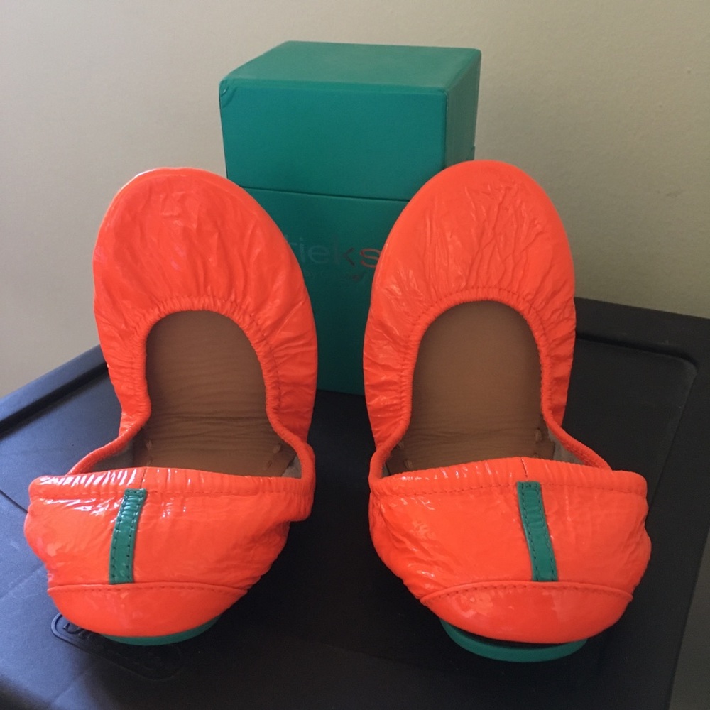 Tieks Outrageous Orange Neon 7